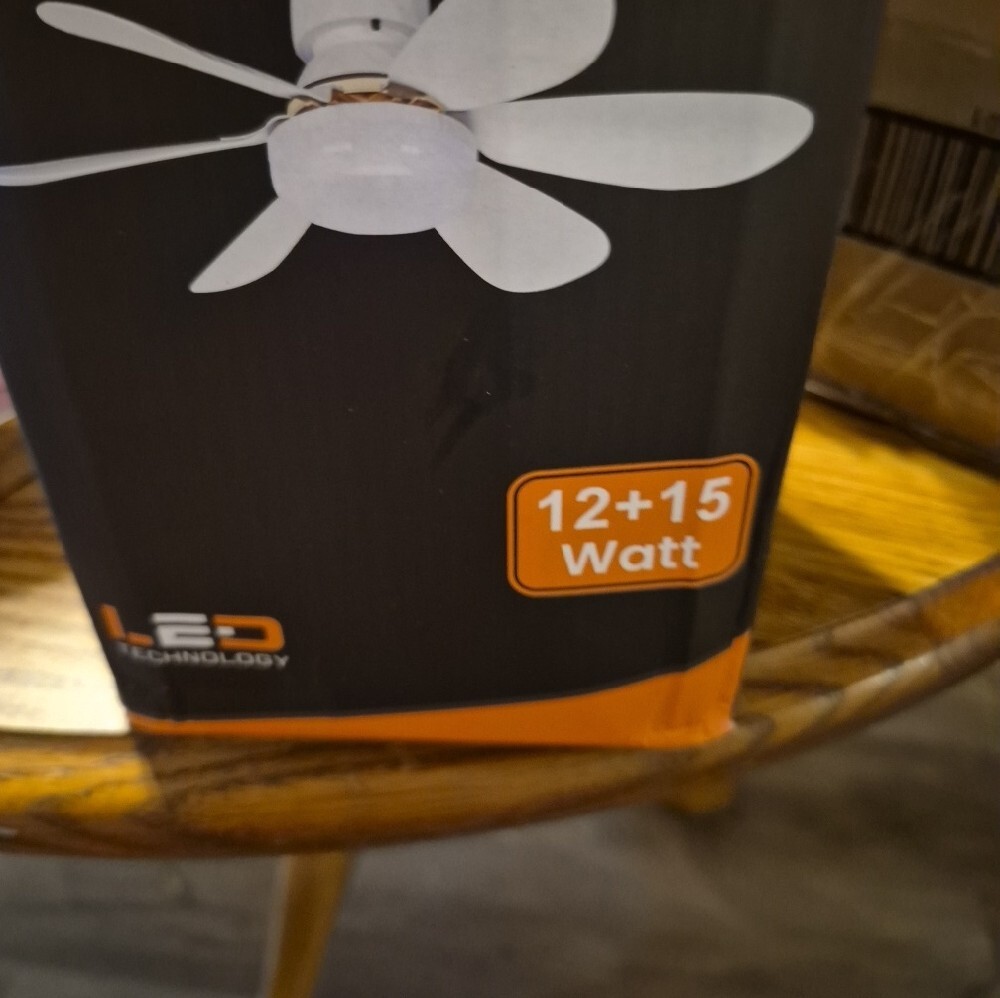 LED Bulb Fan Ceiling Light - New - Picture 3 of 6